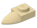 LEGO® Brick: Plate 1 x 1 with Tooth In-line 49668 | Color: Brick Yellow