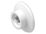 LEGO® Stein: Train Wheel Small with Notched Hole 50254 | Farbe: White