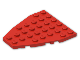 LEGO® Brick: Wing 7 x 6 with Stud Notches 50303 | Color: Bright Red
