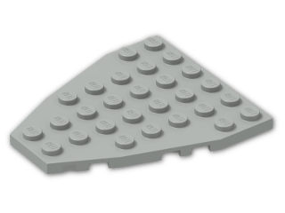 LEGO® Brick: Wing 7 x 6 with Stud Notches 50303 | Color: Grey