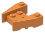 LEGO® Brick: Wedge 3 x 4 with Stud Notches 50373 | Color: Bright Orange