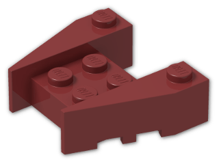 LEGO® Stein: Wedge 3 x 4 with Stud Notches 50373 | Farbe: New Dark Red