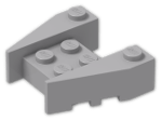 LEGO® Stein: Wedge 3 x 4 with Stud Notches 50373 | Farbe: Medium Stone Grey