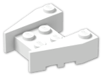 LEGO® Brick: Wedge 3 x 4 with Stud Notches 50373 | Color: White