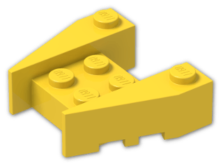 LEGO® Brick: Wedge 3 x 4 with Stud Notches 50373 | Color: Bright Yellow