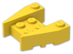 LEGO® Brick: Wedge 3 x 4 with Stud Notches 50373 | Color: Bright Yellow