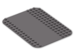 LEGO® Brick: Duplo Baseplate 12 x 16 with 6 x 16 Stud Gap 50384 | Color: Dark Stone Grey