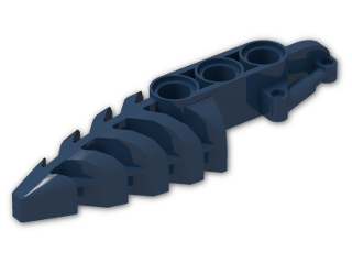 LEGO® Stein: Technic Bionicle Foot Pointed with Three Holes 50858 | Farbe: Earth Blue