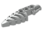 LEGO® Stein: Technic Bionicle Foot Pointed with Three Holes 50858 | Farbe: Silver flip/flop