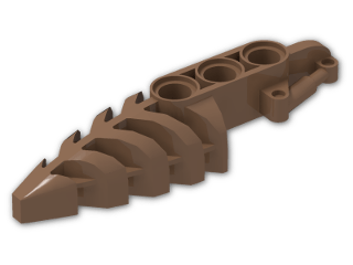 LEGO® Stein: Technic Bionicle Foot Pointed with Three Holes 50858 | Farbe: Medium Nougat