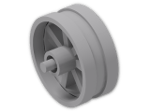 LEGO® Brick: Wheel 6 x 14 Spoked with Stub Axles 50862 | Color: Medium Stone Grey