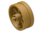 LEGO® Brick: Wheel 6 x 14 Spoked with Stub Axles 50862 | Color: Warm Gold