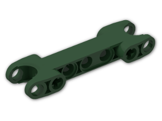LEGO® Stein: Technic Ball Joint Socket 7 x 2 with Circular Sockets 50898 | Farbe: Earth Green