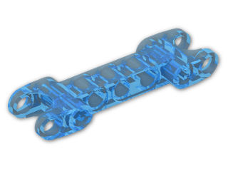 LEGO® Brick: Technic Ball Joint Socket 7 x 2 with Circular Sockets 50898 | Color: Transparent Fluorescent Blue