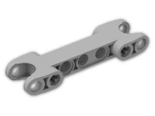 LEGO® Stein: Technic Ball Joint Socket 7 x 2 with Circular Sockets 50898 | Farbe: Medium Stone Grey