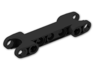 LEGO® Stein: Technic Ball Joint Socket 7 x 2 with Circular Sockets 50898 | Farbe: Black