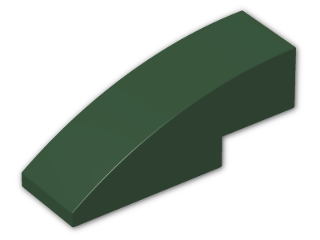 LEGO® Stein: Slope Brick Curved 3 x 1 50950 | Farbe: Earth Green