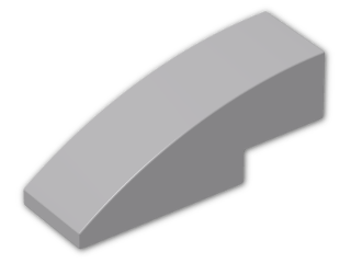 LEGO® Brick: Slope Brick Curved 3 x 1 50950 | Color: Medium Stone Grey
