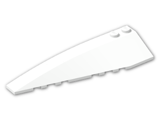 LEGO® Brick: Wedge 10 x 3 x 1 Double Rounded Left 50955 | Color: White