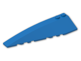 LEGO® Brick: Wedge 10 x 3 x 1 Double Rounded Left 50955 | Color: Bright Blue