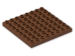 LEGO® Stein: Duplo Plate 8 x 8 51262 | Farbe: Reddish Brown