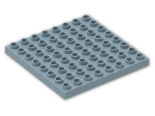 LEGO® Brick: Duplo Plate 8 x 8 51262 | Color: Light Royal Blue