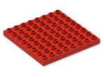 LEGO® Brick: Duplo Plate 8 x 8 51262 | Color: Bright Red