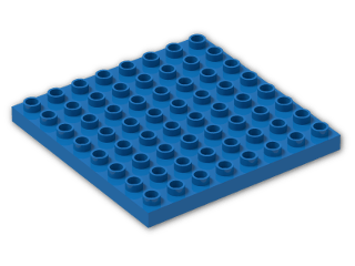 LEGO® Brick: Duplo Plate 8 x 8 51262 | Color: Bright Blue