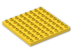 LEGO® Brick: Duplo Plate 8 x 8 51262 | Color: Bright Yellow