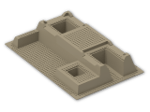 LEGO® Brick: Baseplate 32 x 48 Raised with Level Front 51542 | Color: Sand Yellow