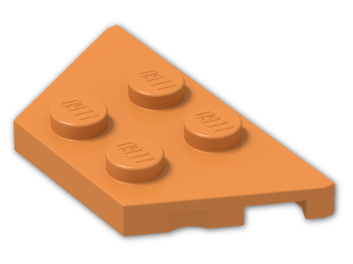 LEGO® Brick: Wing 2 x 4 51739 | Color: Bright Orange