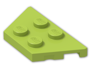 LEGO® Brick: Wing 2 x 4 51739 | Color: Bright Yellowish Green