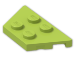 LEGO® Brick: Wing 2 x 4 51739 | Color: Bright Yellowish Green