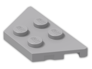 LEGO® Stein: Wing 2 x 4 51739 | Farbe: Medium Stone Grey