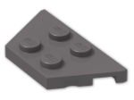 LEGO® Brick: Wing 2 x 4 51739 | Color: Dark Stone Grey