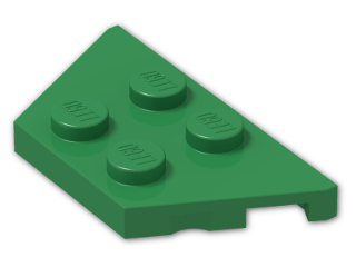 LEGO® Stein: Wing 2 x 4 51739 | Farbe: Dark Green