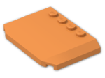 LEGO® Brick: Wedge 4 x 6 x 0.667 Curved 52031 | Color: Bright Orange