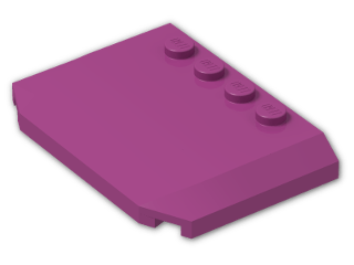 LEGO® Brick: Wedge 4 x 6 x 0.667 Curved 52031 | Color: Bright Reddish Violet