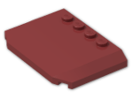 LEGO® Brick: Wedge 4 x 6 x 0.667 Curved 52031 | Color: New Dark Red