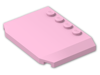 LEGO® Brick: Wedge 4 x 6 x 0.667 Curved 52031 | Color: Light Purple