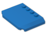 LEGO® Brick: Wedge 4 x 6 x 0.667 Curved 52031 | Color: Bright Blue