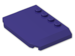 LEGO® Stein: Wedge 4 x 6 x 0.667 Curved 52031 | Farbe: Medium Lilac