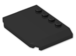 LEGO® Stein: Wedge 4 x 6 x 0.667 Curved 52031 | Farbe: Black