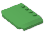 LEGO® Brick: Wedge 4 x 6 x 0.667 Curved 52031 | Color: Bright Green