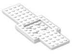 LEGO® Brick: Car Base 16 x 6 with 4 x 4 Recessed Centre 52037 | Color: White