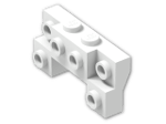 LEGO® Stein: Bracket 2 x 4 x 2/3 with Front Studs 52038 | Farbe: White