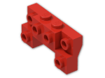 LEGO® Brick: Bracket 2 x 4 x 2/3 with Front Studs 52038 | Color: Bright Red