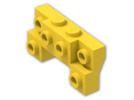LEGO® Stein: Bracket 2 x 4 x 2/3 with Front Studs 52038 | Farbe: Bright Yellow