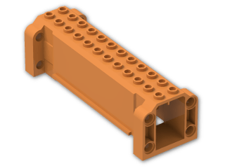 LEGO® Brick: Brick Hollow 4 x 12 x 3 with 8 Pegholes 52041 | Color: Bright Orange