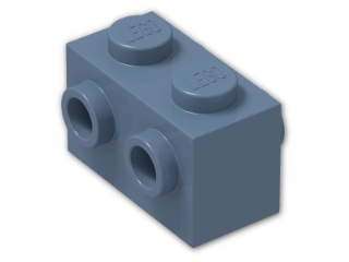 LEGO® Brick: Brick 1 x 2 with Studs on Sides 52107 | Color: Sand Blue